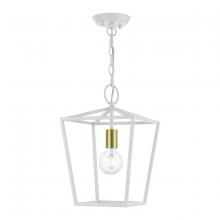 Livex Lighting 49432-03 - White 1-Light Square Lantern