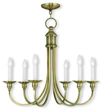 Livex Lighting 5146-01 - 6 Light Antique Brass Chandelier