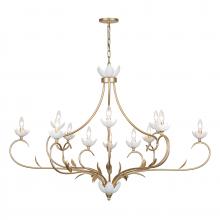Savoy House 1-5186-12-59 - Muse 12-Light Chandelier in French Gold and White Cashmere by Breegan Jane