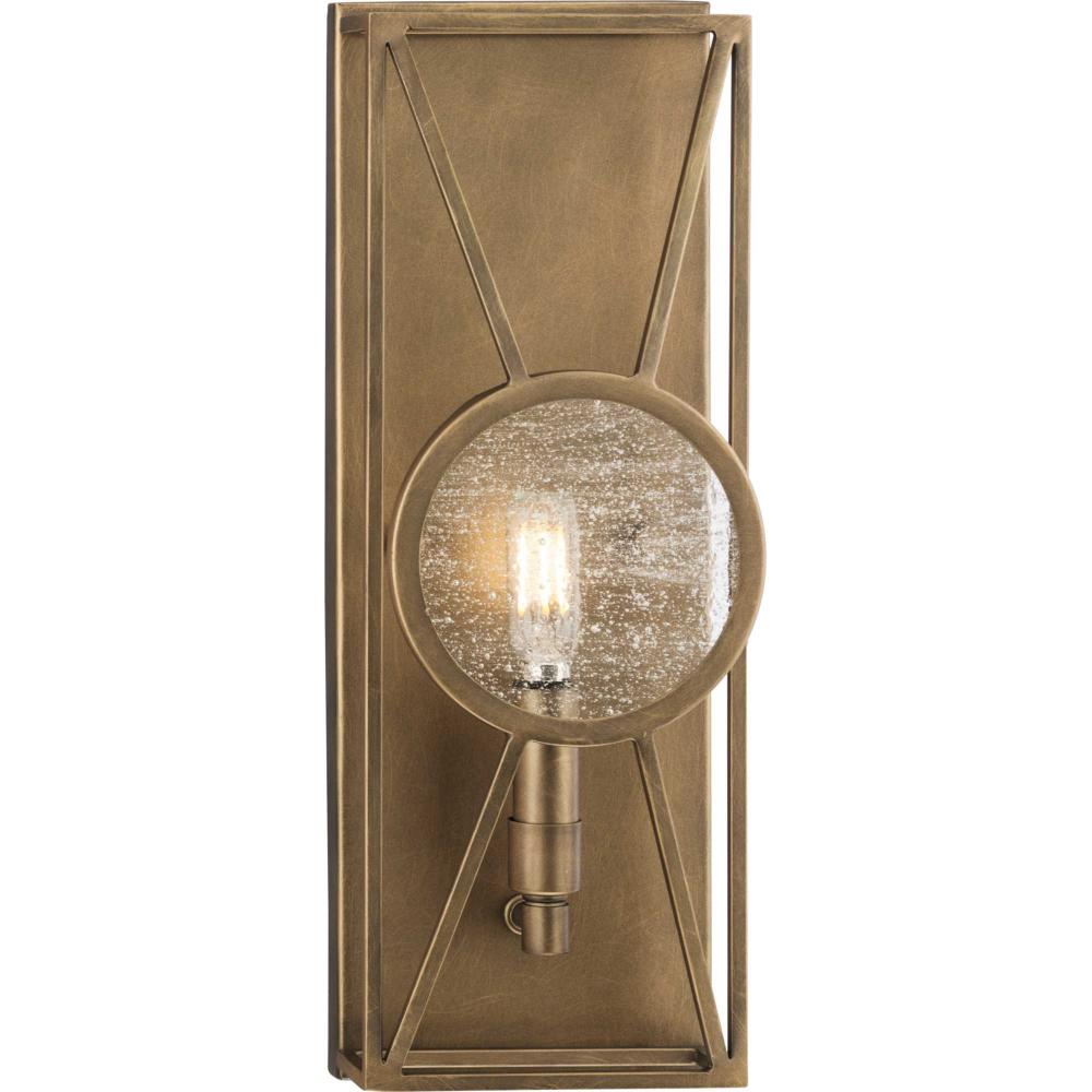 Cumberland Collection One-Light Aged Bronze Modern Farmhouse Wall Sconce