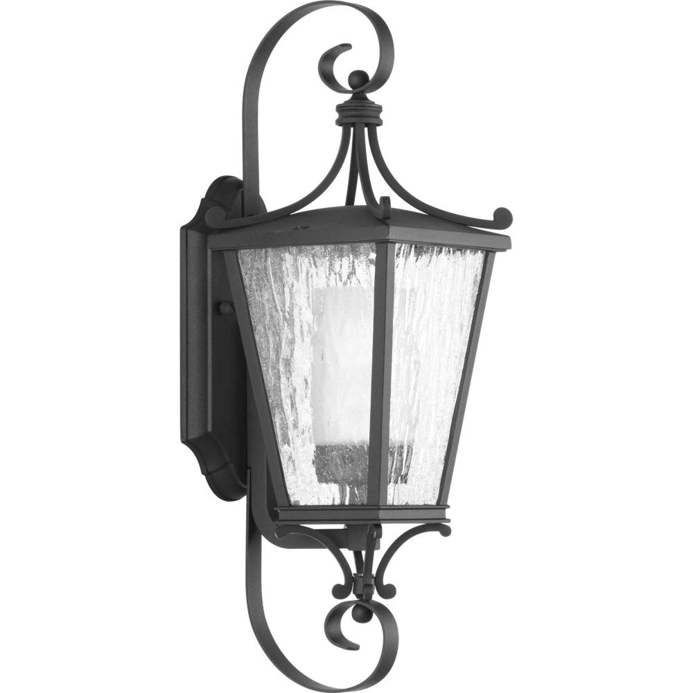 Cadence Collection Black One-Light Small Wall Lantern