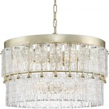 Progress P400367-176 - Chevall Collection Six-Light Gilded Silver Modern Organic Chandelier