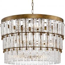 Progress P400368-204 - Chevall Collection Nine-Light Gold Ombre Modern Organic Chandelier