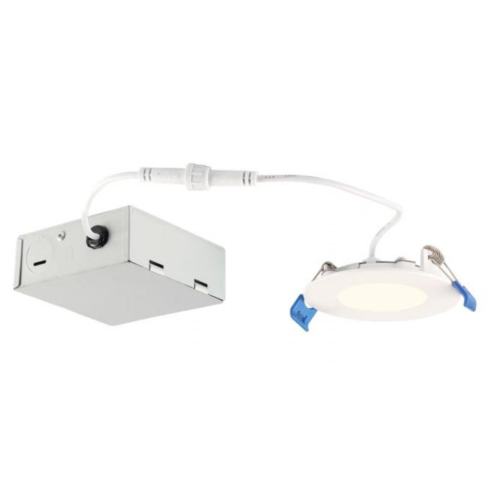 8W Slim Recessed LED Downlight 3 in. Dimmable 3000K, 120 Volt, Box
