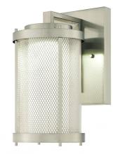 Westinghouse 6318300 - LED Wall Fixture Brushed Nickel Finish Mesh, Clear and Frosted Glass