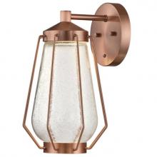 Westinghouse 6373500 - Dimmable LED Wall Fixture Washed Copper Finish Clear Seeded Glass