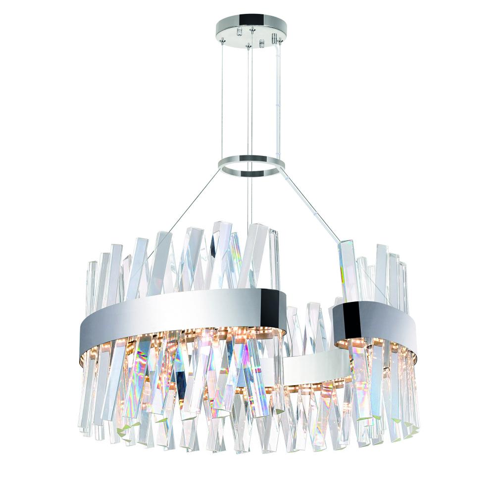 Glace LED Chandelier With Chrome Finish
