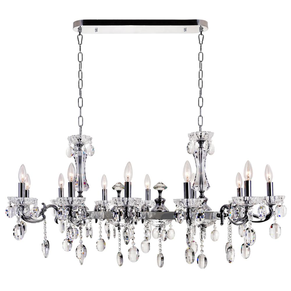 Flawless 12 Light Up Chandelier With Chrome Finish