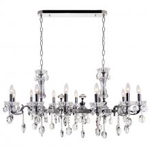 CWI Lighting 2016P46C-12 - Flawless 12 Light Up Chandelier With Chrome Finish