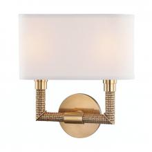 Hudson Valley 1022-AGB - 2 LIGHT WALL SCONCE