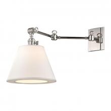 Hudson Valley 6233-PN - 1 LIGHT SWING ARM WALL SCONCE