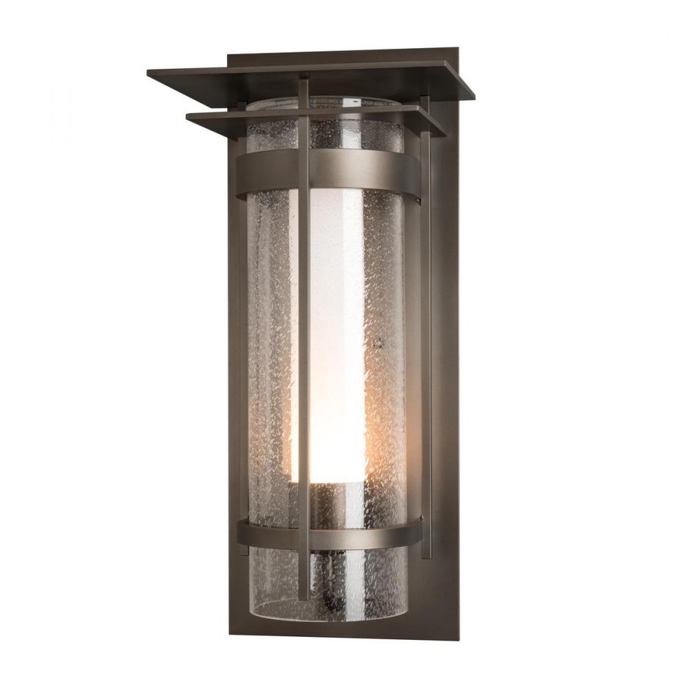 Torch with Top Plate Large Outdoor Sconce