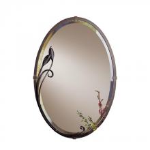 Hubbardton Forge 710014-86 - Beveled Oval Mirror with Leaf