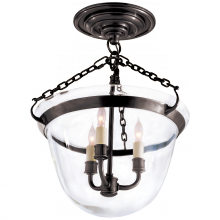 Visual Comfort  CHC 2109BZ - Country Semi-Flush Bell Jar Lantern