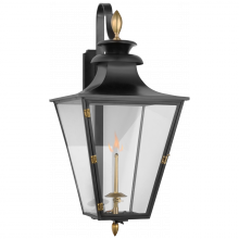Visual Comfort  CHO 2436BLK-CG - Albermarle Medium Bracketed Gas Wall Lantern