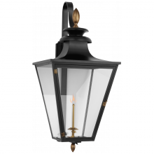 Visual Comfort  CHO 2437BLK-CG - Albermarle Large Bracketed Gas Wall Lantern