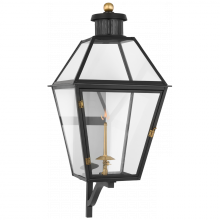 Visual Comfort  CHO 2456BLK-CG - Stratford Large Bracketed Gas Wall Lantern