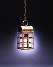 Northeast Lantern 6132-AB-MED-CLR - Culvert Top H-Bars Hanging Antique Brass Medium Base Socket Clear Glass
