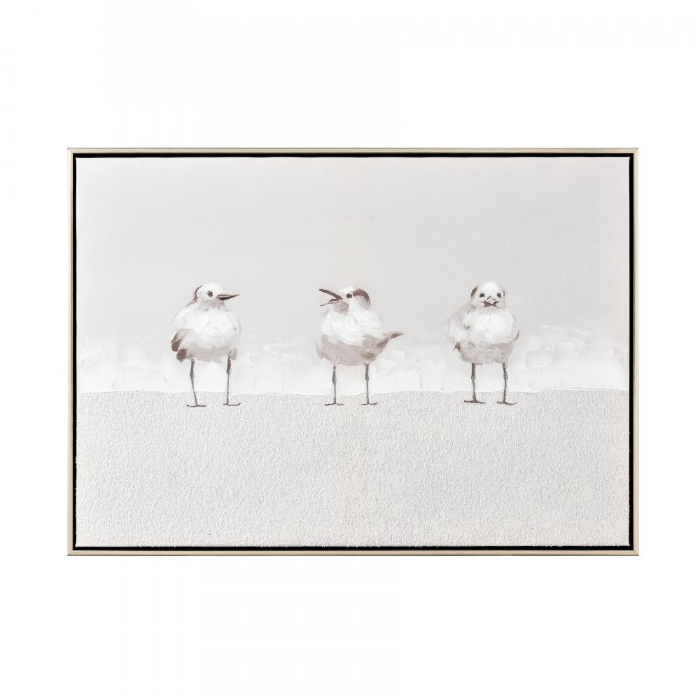 Three Gulls Framed Wall Art