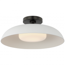 Visual Comfort  AL 4040BZ/WHT-WG - Cyrus 16" Flush Mount