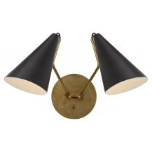 Visual Comfort  ARN 2059HAB-BLK - Clemente Double Sconce