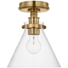 Visual Comfort  CHC 4525AB-CG - Parkington 9" Conical Flush Mount