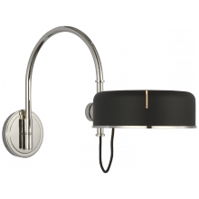Visual Comfort  TOB 2132PN-BLK - Oso 13" Articulating Arc Wall Light