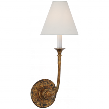 Visual Comfort  TOB 2450AG-L - Piaf Single Sconce