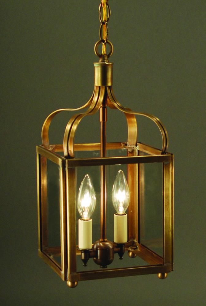 Crown Medium Hanging Dark Antique Brass 2 Candelab